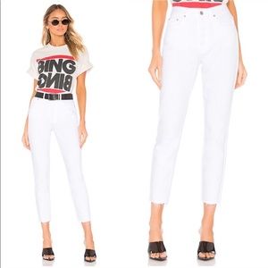 NWT GRLFRND Karolina High Waist Raw Ankle Jeans 27